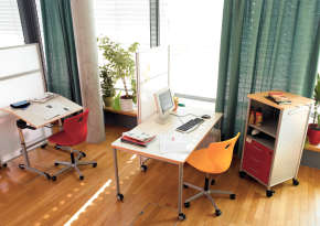 Utiliser les espaces de travail avec flexibilité et créer des zones séparées suivant les besoins.