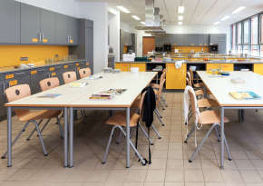 Furniture for the classroom kitchen.